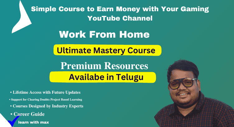 Simple Course to Earn Money with Your Gaming YouTube Channel