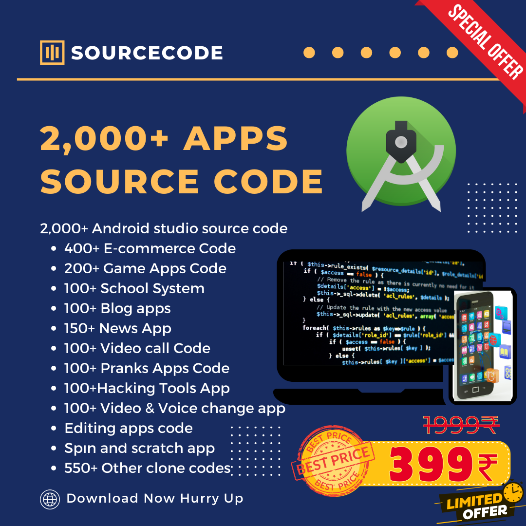 (Premium) 2,000+ Android App Source Code ( Licence + Purchase Code )