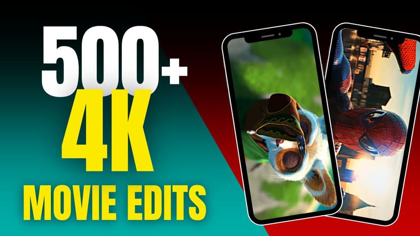 500+ 4K Quality Movie Clips Bundle