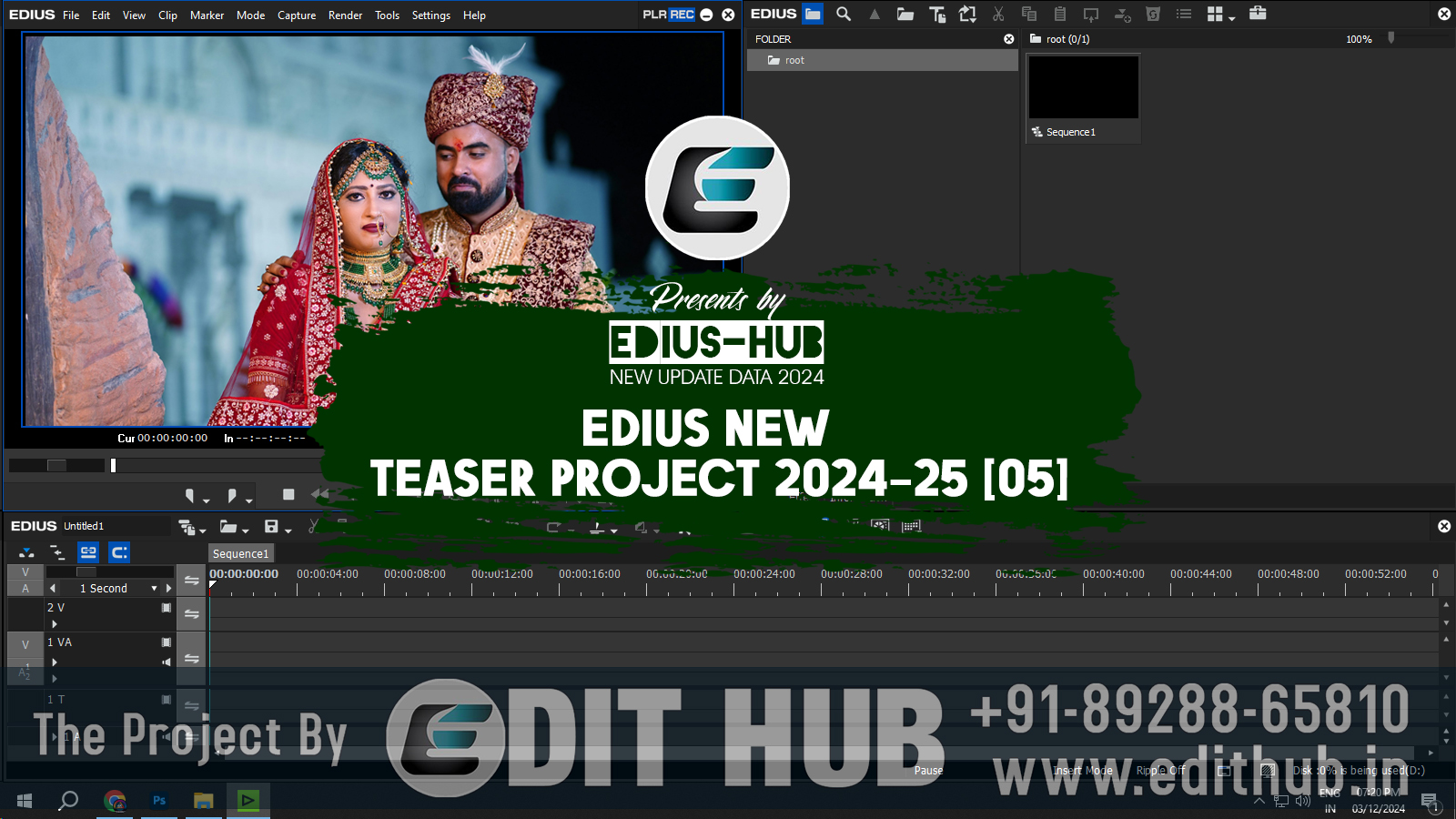 Edius New Teaser Project 2024-25 [05] edithub.in 8928865810