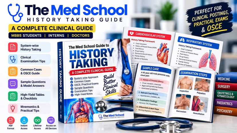 The Med School History Taking Guide cover