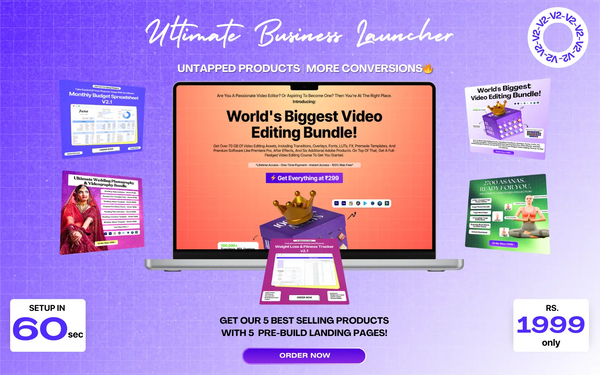 Get 5 Premium Digital Products in 1 Mega Combo