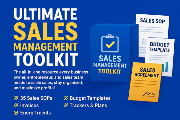 Ultimate Sales Management Toolkit – SOPs, Templates & Growth System 🚀