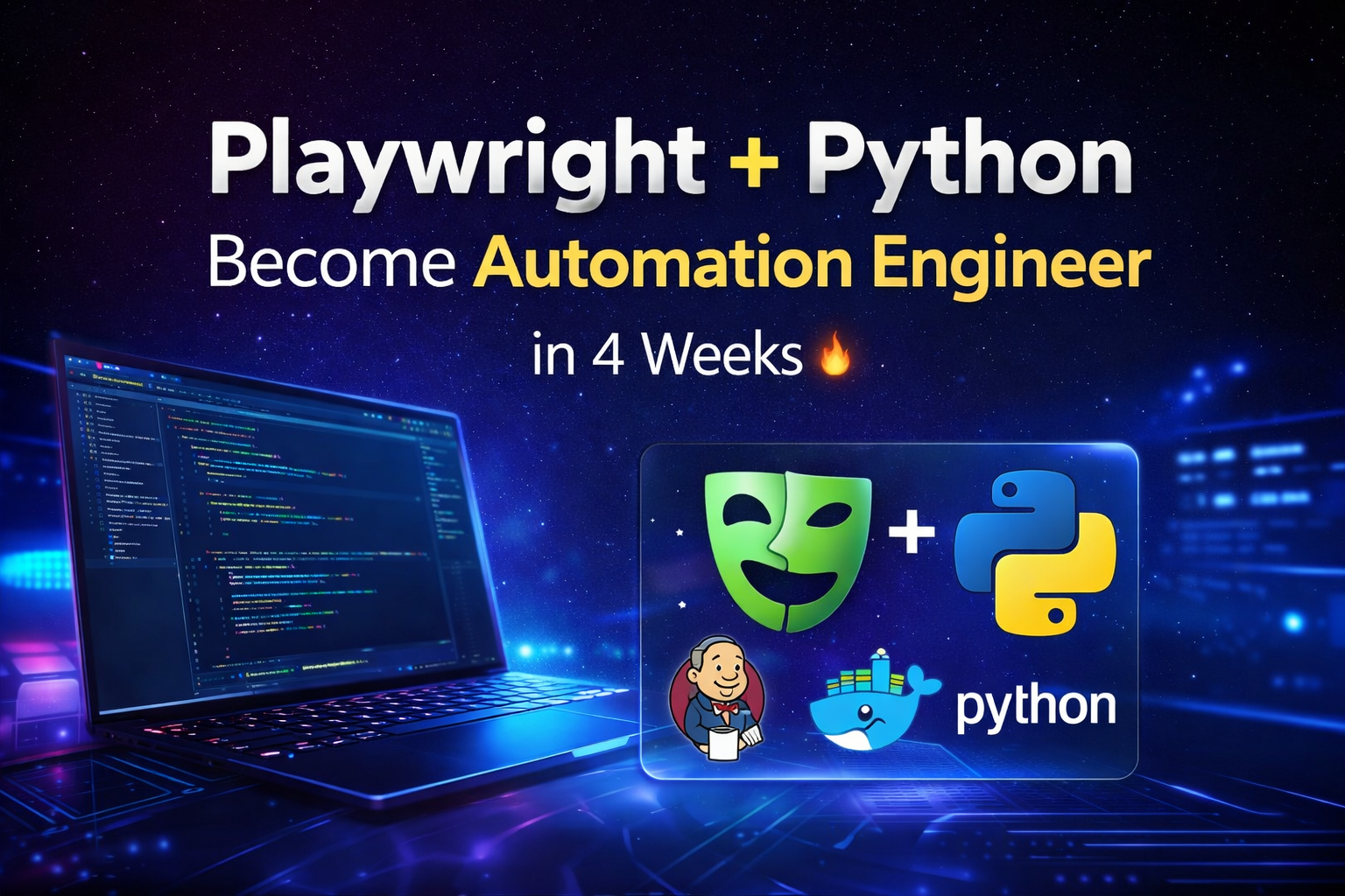 Playwright Python Automation Automation Testing with Playwright + Python | 20 Seats Only