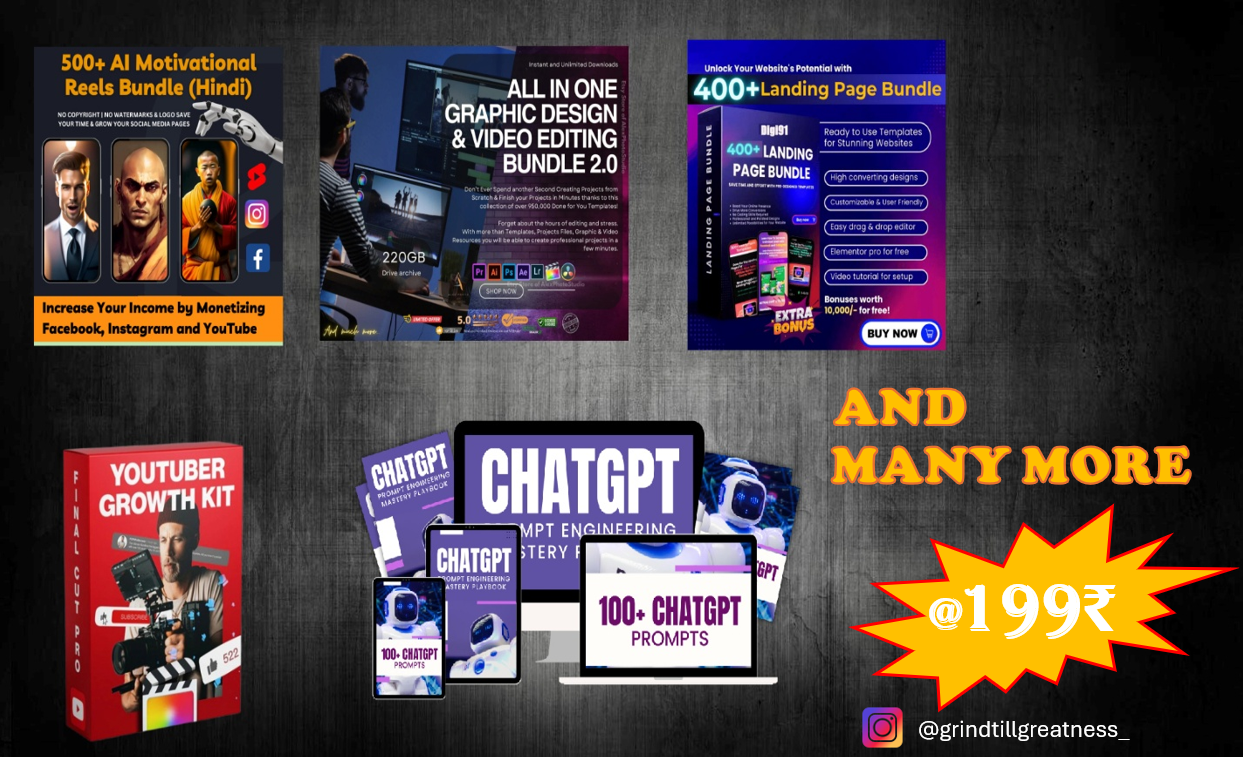 🌟 All In One Digital Product Bundle – Ultimate Value Pack! 🌟