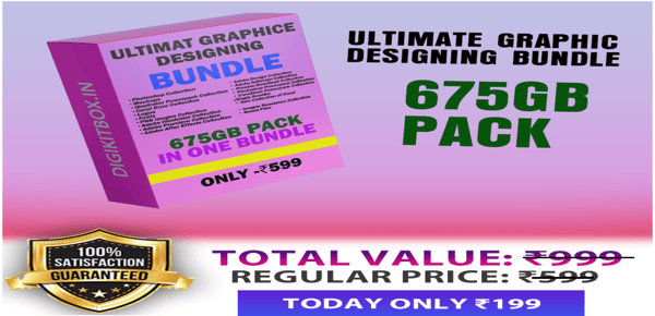 The Ultimate Graphic Designing Bundle – 675GB Pack (All in One)