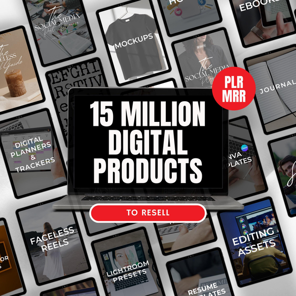 15+ Million Resell Digital Products Bundle Ideal for Passive Income