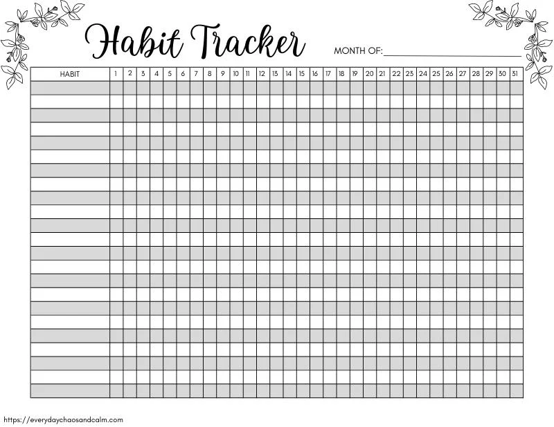 habit tracker