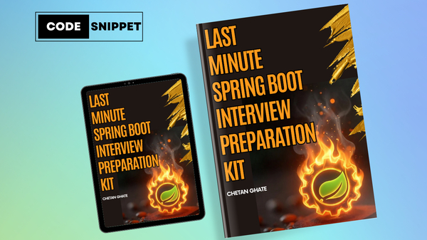 Last Minute Spring Boot Interview Preparation Kit