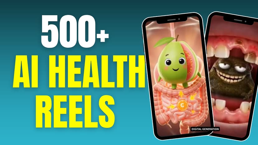 500+ AI Health Reels Bundle