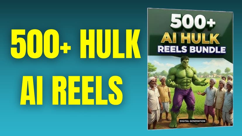 500+ Hulk AI Reels Bundle