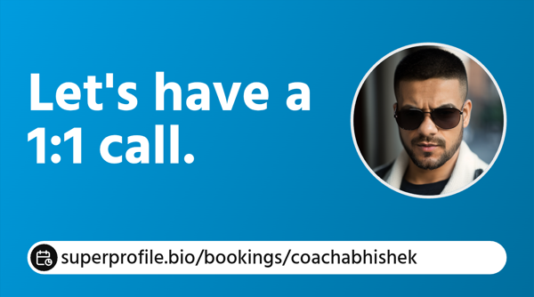 Book a 1:1 session with Coach Abhishek Singh