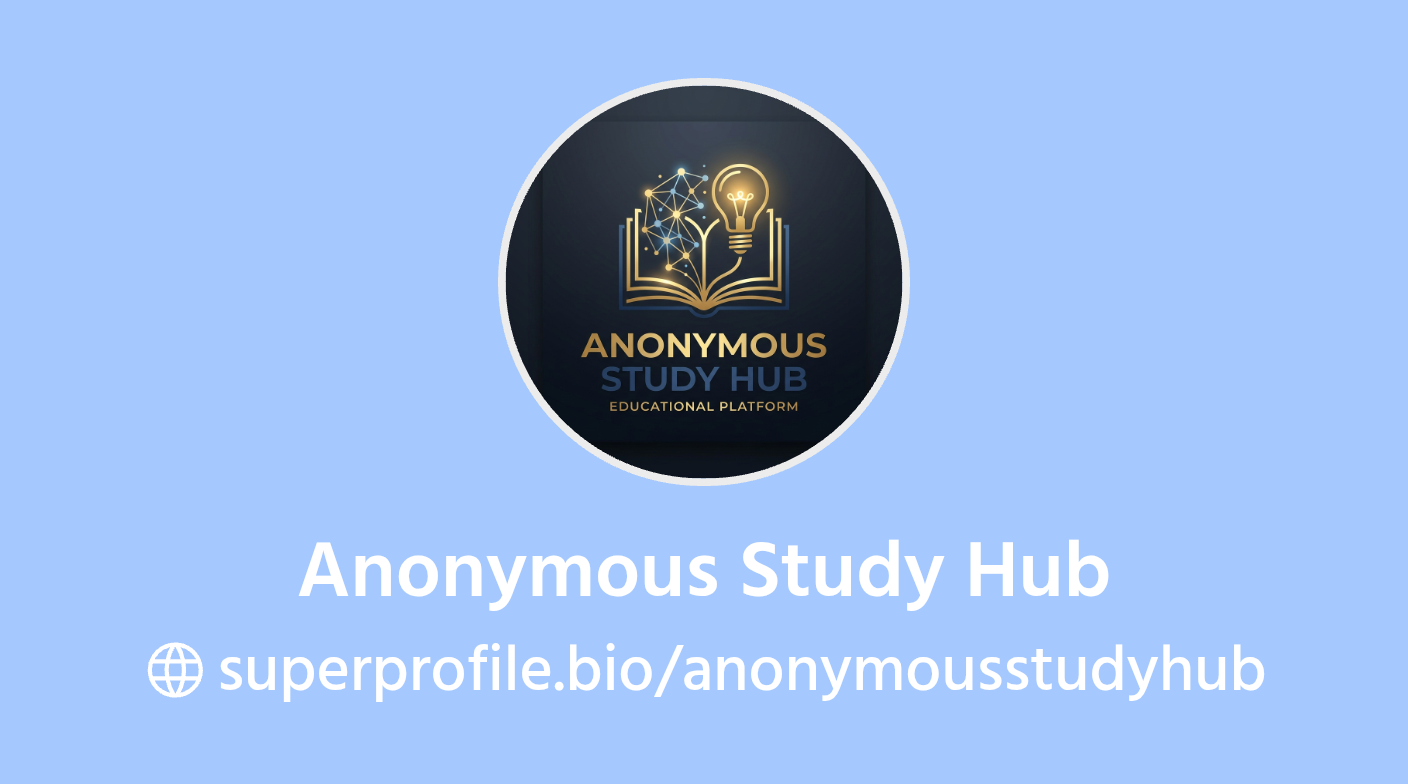 Anonymous Study Hub | SuperProfile